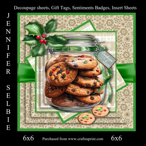 Christmas Cookies in a Jar 