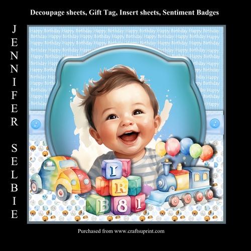 Cute little Boys 1st Birthday No.1