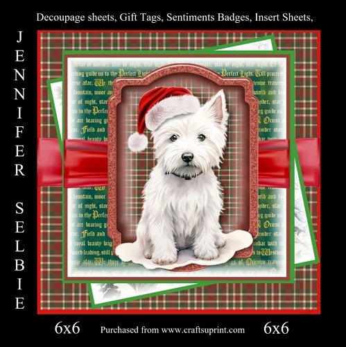Westie at Christmas