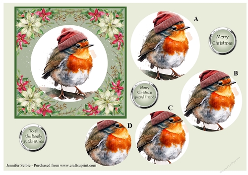 Cute little Robin Pryamid Topper No.2
