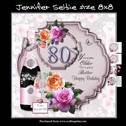 Female 80th Birthday In Lilac