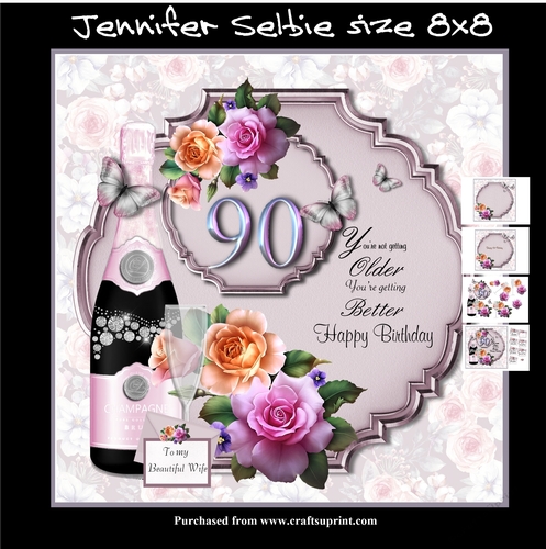 Female 90th Birthday In Lilac