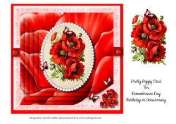 Poppies and Butterflies
