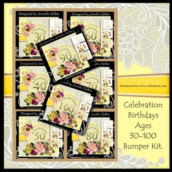 Bumper Birthday Ages 30-100 in Yellow