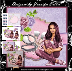Teen Girl with Makeup for age 16-17 in Pink and Lilac