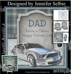 Fathers Day Card - Classic Car