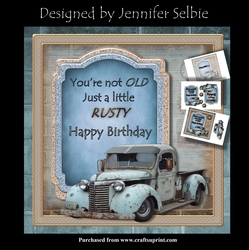 Rust Car Birthday Card No.2