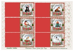 Folding Christmas Globe Gift Tags