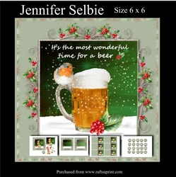 Its the most wonderful time for a beer 6 x 6