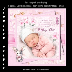 New Baby Girl Sleeping - Sweet Dreams