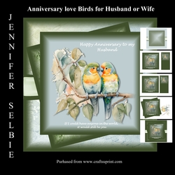 Love Birds Anniversary for Husband or Wife