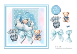 New Baby Boy Topper No.2 7x7