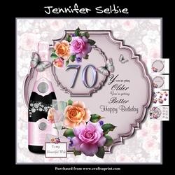 Female 70th Birthday In Lilac