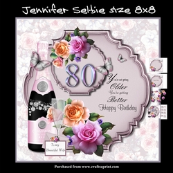Female 80th Birthday In Lilac