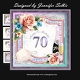 70th Birthday card for a female