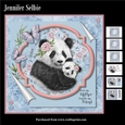 Mothers Day - Panda and Baby in Pink and Blue