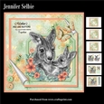 Mothers Day - Kangaroo and Baby in Orange and Green