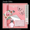 Salmon Pink Envelope and Flowers