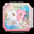 New Twin Baby Girls with Teddies