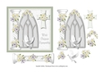 Arch with Lilies on Pillar Sympathy Card 6 x 6