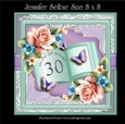 30th Female Birthday Book in Lilac and Min