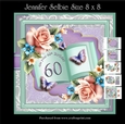60th Female Birthday Book in Lilac and Min