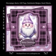Christmas gnome in Purple