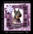Christmas Scottie Dog in Purple