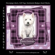 Christmas Westie in Purple