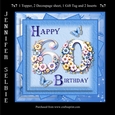 60th Birthday in Flowers fits 7x7