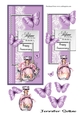 Wife Anniversary Card with Lilac Perfume bottle