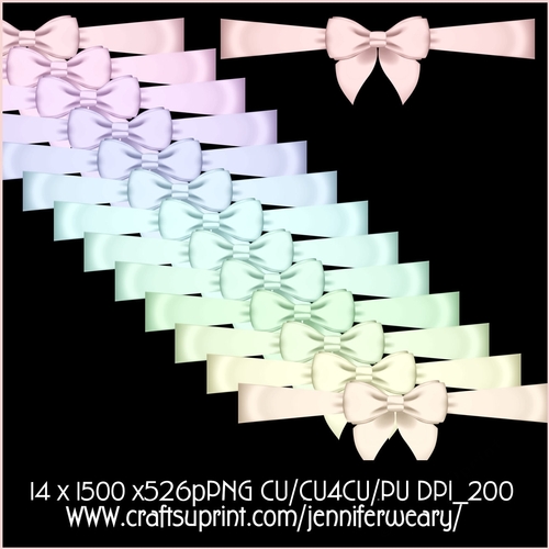 2 Candy Floss Bows 3