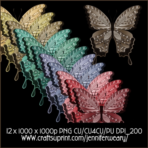 Christmas Joy Butterflies