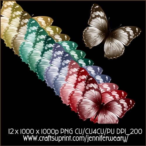 Christmas Joy Butterflies 2