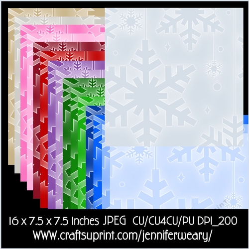 2 Hanging Snowflakes-ChristmasTime Backgrounds