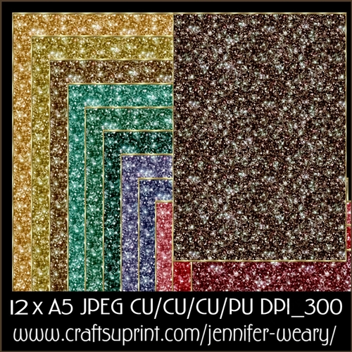 Christmas glitters-Christmas Joy Backgrounds A5                                                                                       