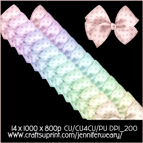 2 Candy Floss Bows 5