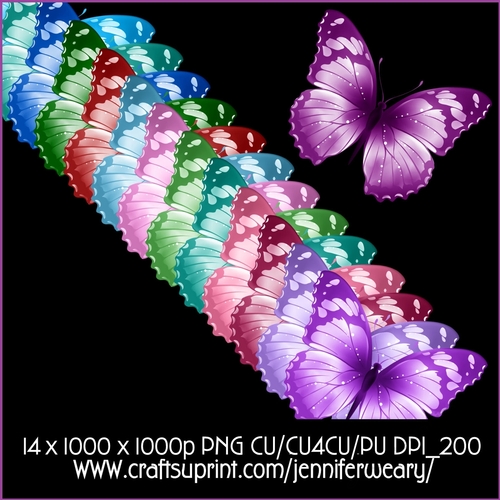 Christmas Wishes Butterflies