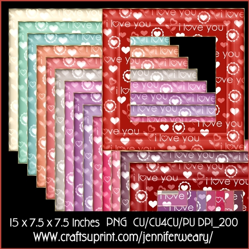 Valentine Frames Words-Valentine