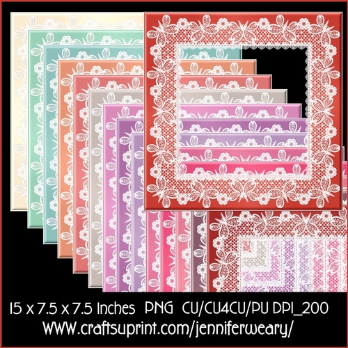 Butterfly Lace Frames-Valentine