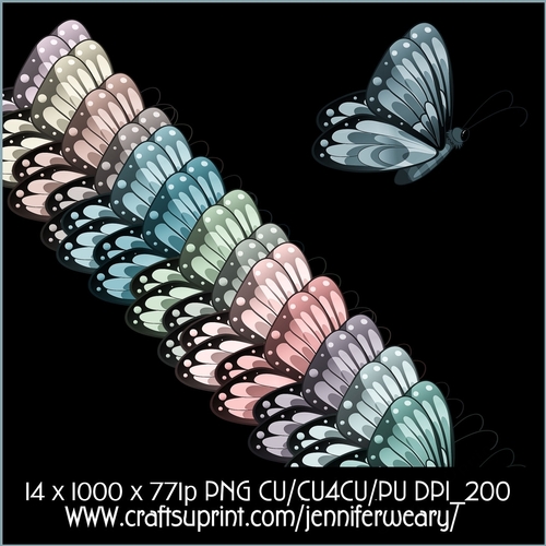 20 Succulant Butterflies