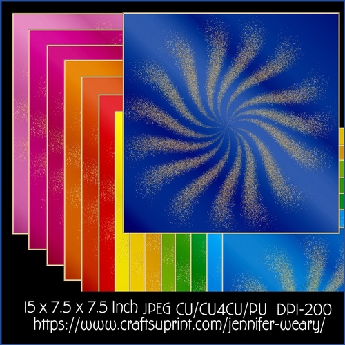 Golden Swirl Backgrounds -Colorful