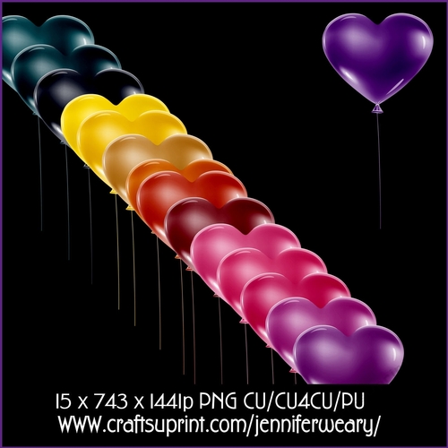 20 Exotic Heart Balloons