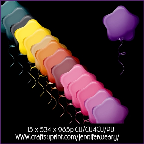 20 Exotic Star Balloons
