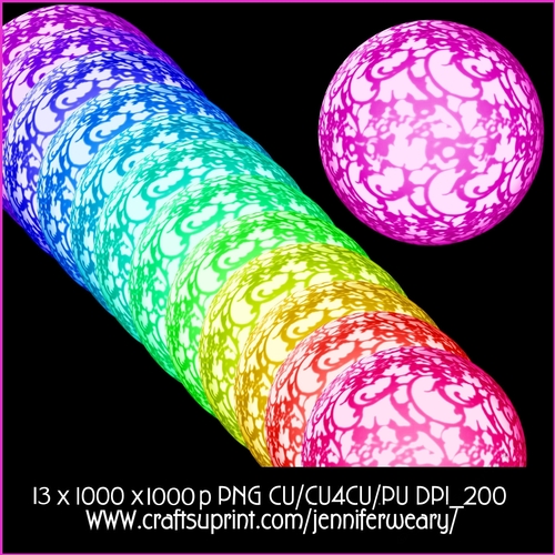 Neon Rainbow Spheres 2