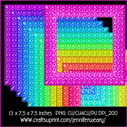 Neon Rainbow Frames 7