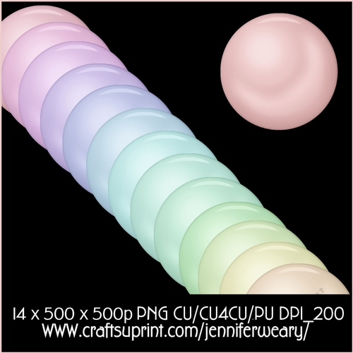 20 Candy Floss Pearls