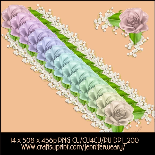Corner Rose Set-roses Candy Floss