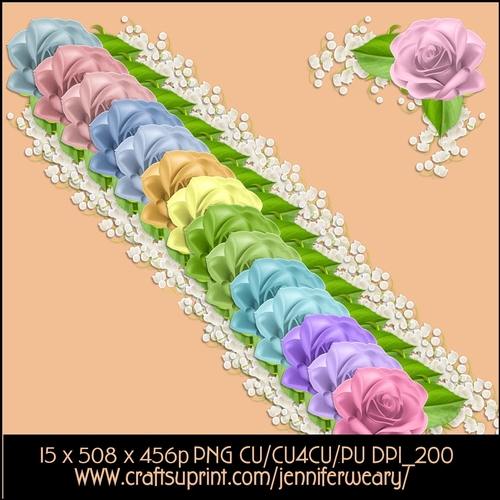 Corner Rose Set-roses Easter Morn