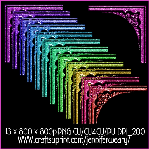 Neon Rainbow Corners 3
